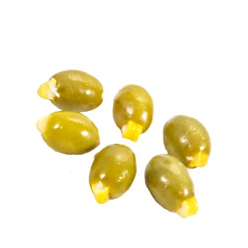 Olive Stuffed Lemon - Lemon stuffed olives with pickeled lemon zest.