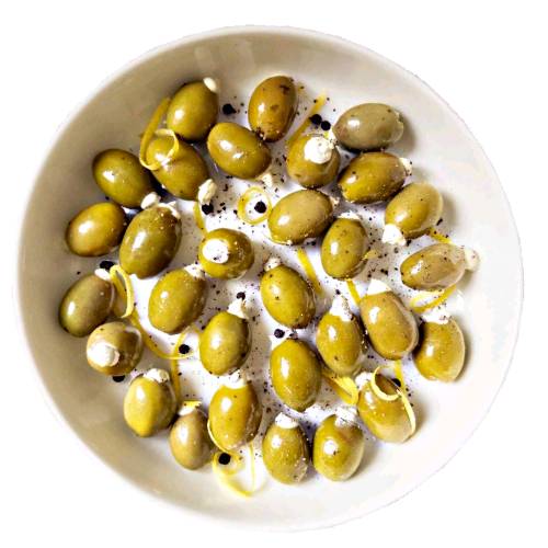Olive Stuffed Parmesan Cheese - Parmesan Cheese Stuffed Olive is a pitted aged olive stuffed with aged parmesan cheese.
