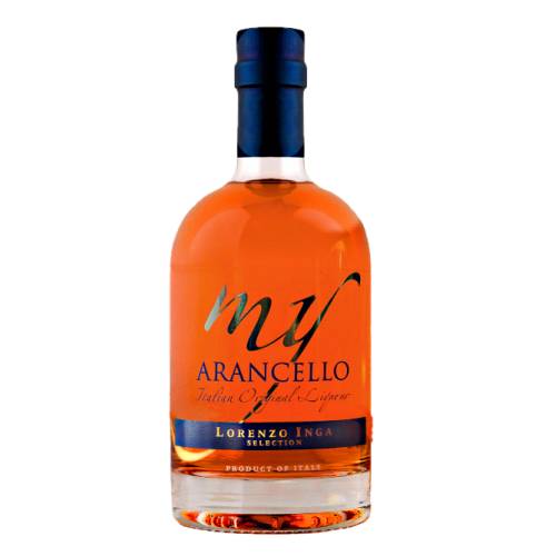 Orange Liqueur Lorenzo Inga - Lorenzo Inga My Arancello uses fresh orange zest infused with pure sugarcane distilled alcohol for a quality handmade Arancello Liqueur.