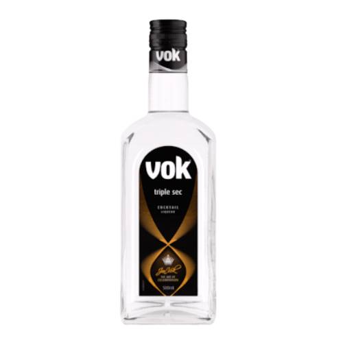 Orange Liqueur Vok - Vok Triple Sec orange liqueur sharp orange citrus tang and clear in color.