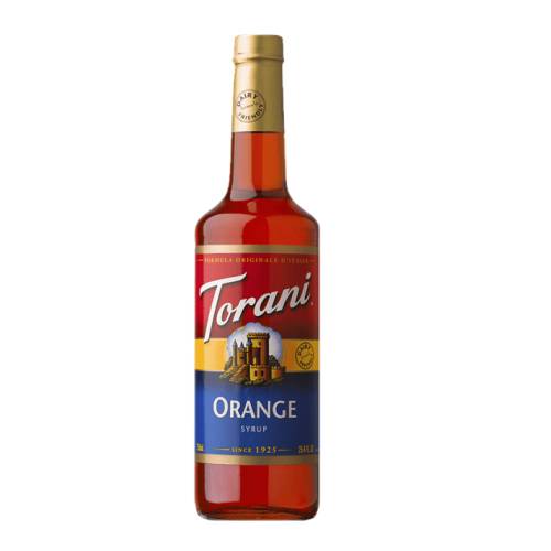 Orange Syrup Torani - Torani orange sugar syrup that is sweet and citrusy it is brilliantly versatile and orange in color.