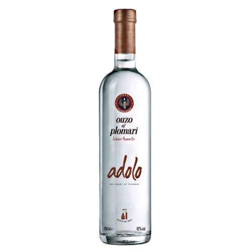 Ouzo Adolo - Adolo Ouzo aromas of cinnamon anised chamomile and fennel and long lasting with a slightly sweet ending.