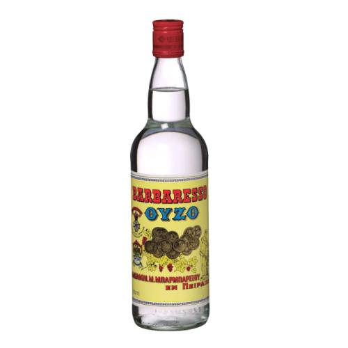 Ouzo Barbaresso - Greek Barbaresso Ouzo will have you dreaming of the Mediterranean coast with its intense aniseed flavour.