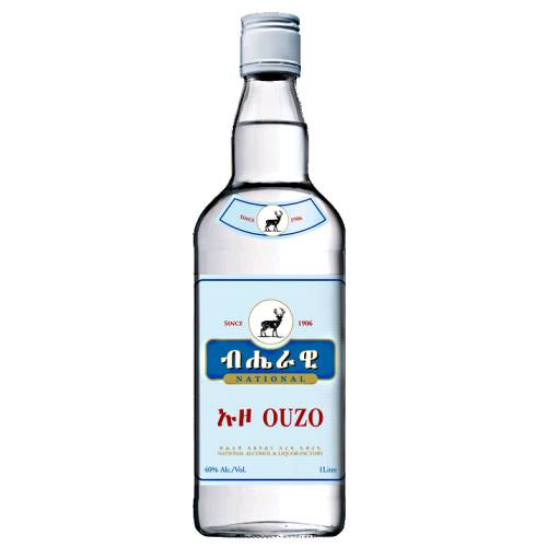 National Alcohol Ouzo with a strong anisette flavour and rich alcohol taste with a clean clear look.
