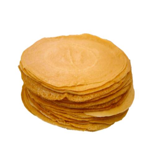 Pancake Crepe Cake - Layer 30 crepes with jam on each layer into a large stack.