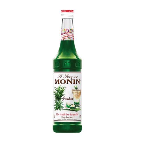 Pandan Syrup Monin - Monin Pandan Syrup made with Pandan pulp and sugar that is cooked and strained into a thick syrup.
