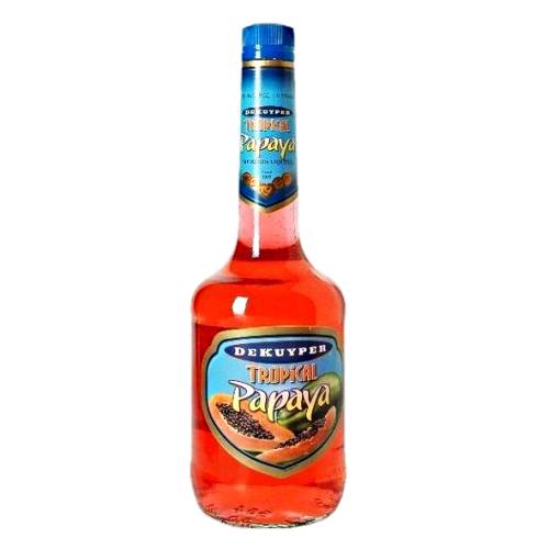 Papaya Liqueur DeKuyper Orange - DeKuyper orange papaya liqueur.