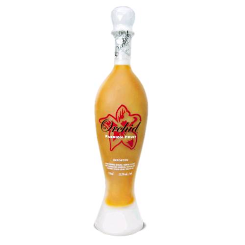Orchid Passion Fruit Liqueur with the scents of ripe passion fruit with hints of vanilla and citrus.
