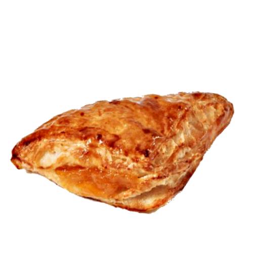Apricot turnover pastry is a multilayered viennoiserie pastry with a pulp of cooked apricot inside and backed until flaky.