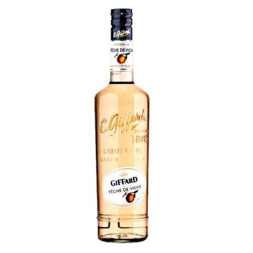 Peach Liqueur Giffard - Giffard peach liqueur has Sweet notes of the very ripe flesh and of the skin typical of this fruit
