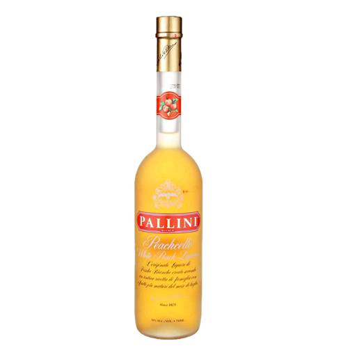 Peach Liqueur Pallini Peachcello - Pallini peachcello white peach liqueur made with white peaches which are distilled with sugar beet molasses alcohol to produce a fruity and sweet peach liqueur.