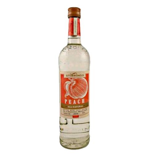 Peach Liqueur Stirrings - Stirrings peach liqueur is infused with the natural aroma and flavor of fuzzy skinned orchard ripe peaches.