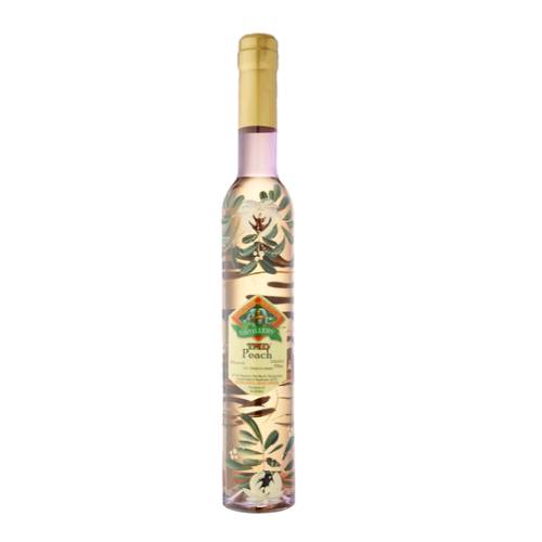 Tamborine Mountain peach liqueur is yellow in colour with golden shades and smell of a freshly picked ripe fruit. Bright and fruity tasting notes.
