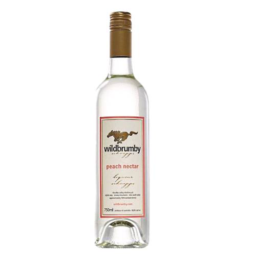 Wildbrumby Peach Schnapps is made with pride in Australia Wild Brumby Peach Schnapps is bold and distinctive packing a real punch that will make a welcome addition to any cocktail.