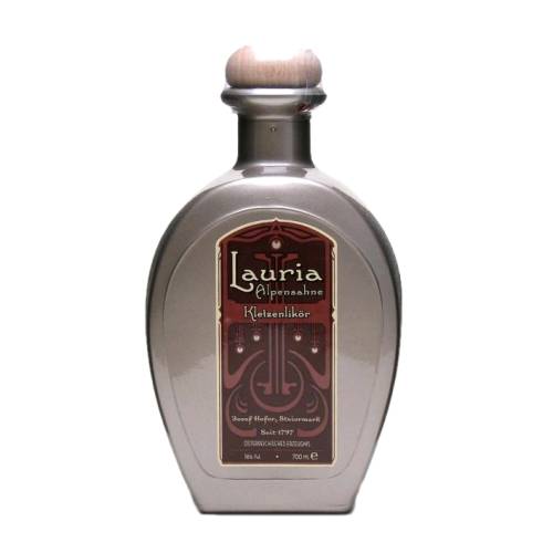 Pear Liqueur Cream Lauria Alpine - Lauria Alpine cream liqueur is a a pear cream liqueur made using a pear brandy spirit base plus pureed Alpine pears Lauria Alpine Cream has been made by the Joseph Hofer distillery which has remained a family business since its foundation in 1797.