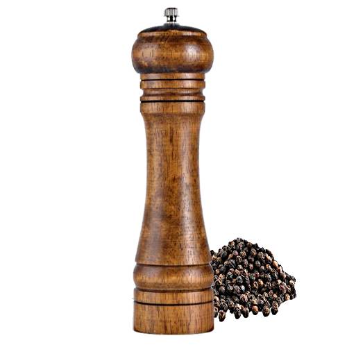 Pepper Grinder is filled with black pepper that is a fruit known as a peppercorn which is usually dried and used as a spice and seasoning.