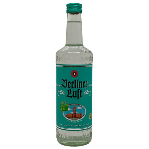 Berliner Luft Peppermint Liqueur is a clear liquid is a traditional peppermint liqueur invented in Berlin during the times of the socialist GDR.