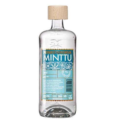 Koskenkorva Minttu peppermint liqueur is a perfect companion on a winter day and with full bodied liqueur with a taste of peppermint and caramel.