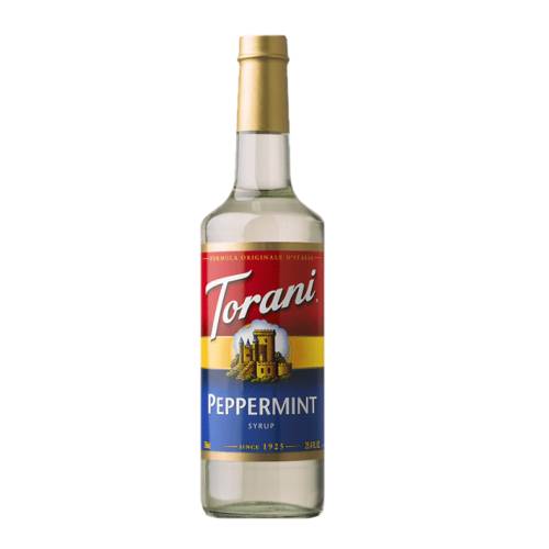 Peppermint Syrup Torani - Torani Peppermint syrup with a sweet garden refreshing peppermint flavour.