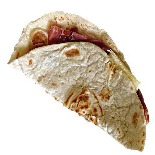Piada is a flatbread made with flour oil salt and water then cooked and filled with all types of meats and cheeses.