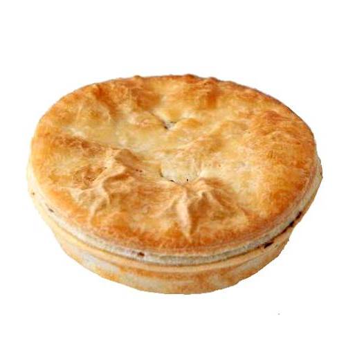 Pie Beef - Beef Pie is a hand sized pie containing diced or minced meat and gravy sometimes with onion mushrooms or cheese and is often consumed as a cocktail food snack.