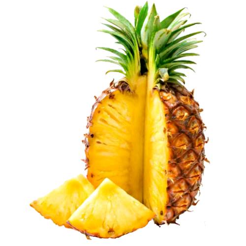 Honey Cream Pineapple with a dark orange or red skin and turn yellow before their skin color deepens to darker reddish hues and smell fragrant sweet and floral and taste extremely sweet with hints of honey and coconut.