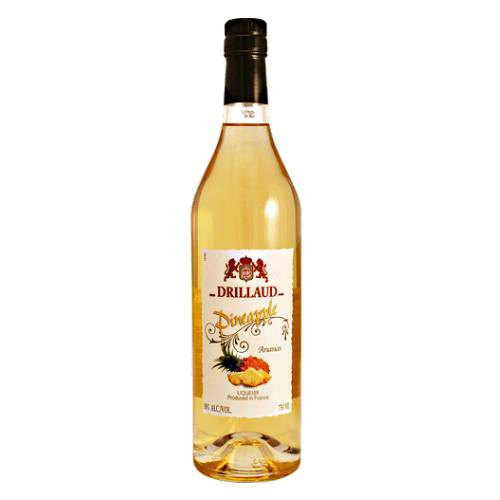 Pineapple Liqueur Drillaud - Drillaud Pineapple Liqueur is distilled with ripe pineapple that gives the liqueur a rich yellow color and full pineappl taste.