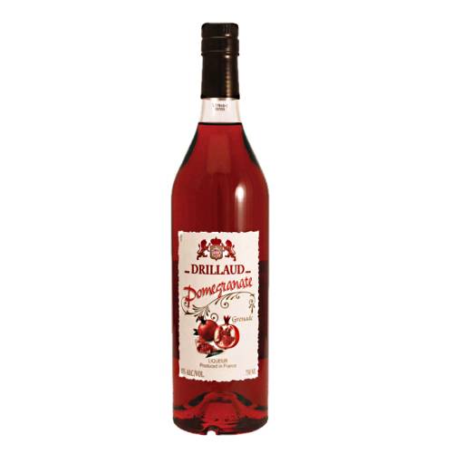 Drillaud pomegranate liqueur is bright red in color with notes of fruit and a pleasant fresh pomegranate