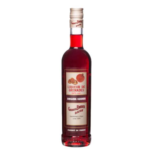 Gabriel Boudier pomegranate liqueur is made from the entire pomegranate seeds contain a very subtle nectar and the skin brings acidity.