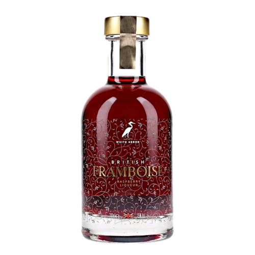 Raspberry Liqueur White Heron - White Heron raspberry liqueur with vibrant red colour is matched by irresistible summer flavours light and zesty yet crammed with fruity notes.