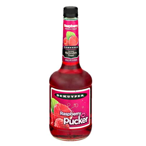 Raspberry Schnapps Dekuyper - Dekuyper raspberry schnapps made with sweet flavor of ripe raspberries ending in our signature burst of flavor.