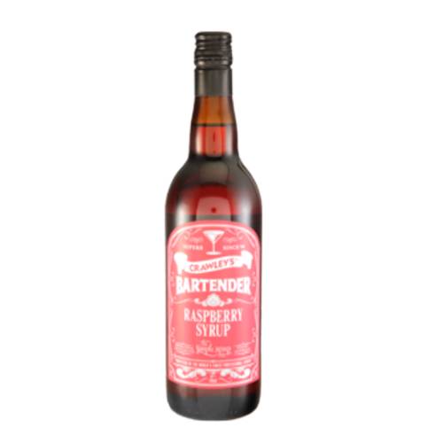 Raspberry Syrup Crawleys - Crawleys raspberry syrup is a rich mix of sugar water and field raspberries.