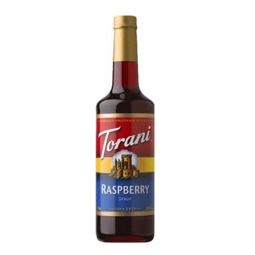 Raspberry Syrup Torani - Torani Raspberry syrup made from sugar and sour raspberries.