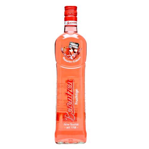 Berentzen rhubarb liqueur or berentzen rhabarber erdbeere liqueur is a sweet and fruity liqueur made with bitter rhubarb and sweet strawberries.