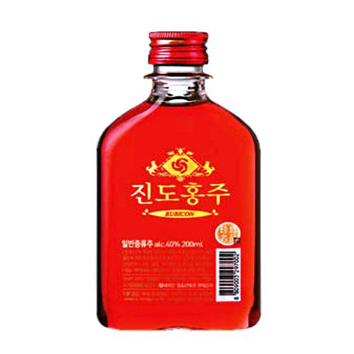 Hongju Wine Rice a red rice spirit made with rice red romwell and nuruk. Made only on the Jeollanam do island of Jindo.
