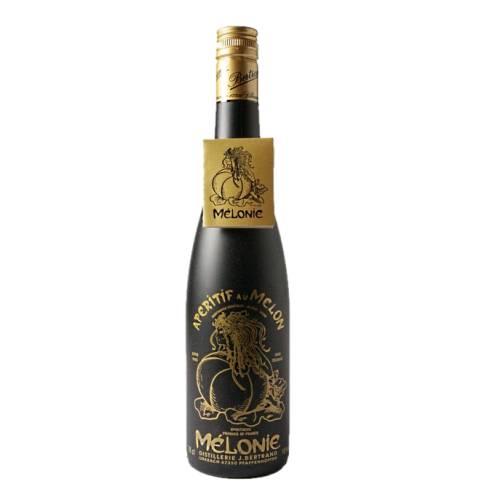 Bertrand liqueur melonie aperitif au melon is a real natural taste of a ripe Cantalupe melon liqueur.