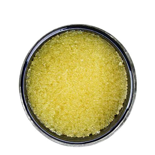 Yellow roe caviar also called imperial gold comes from whitefish and albino fish.
