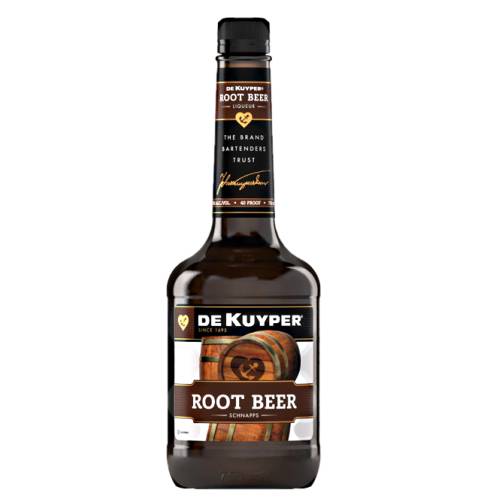 Root Beer Liqueur - Root beer liqueur with a strong brown color.