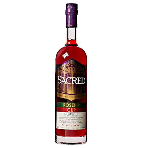 Sacred Spirits rosehip liqueur ingredients including rosehips rhubarb and Peruvian spices.