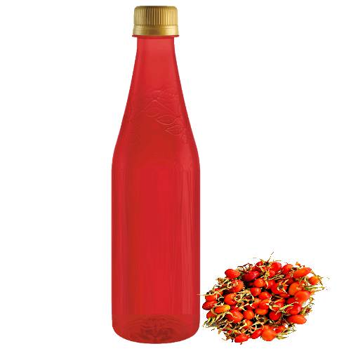 Rosehip Syrup - Rosehip Syrup is made by cooking rosehip berries with sugar and water into a thick sweet red in color syrup.