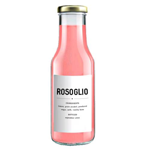 Rosoglio Liqueur - Rosoglio Liqueur is a sweet cordial made from alcohol raisins sugar rose petals cloves and cinnamon.