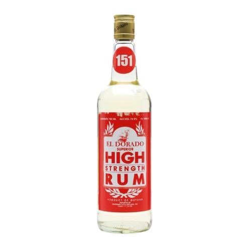 El Dorado 151 Proof Rum also called Demerara rum its made in Guyana.