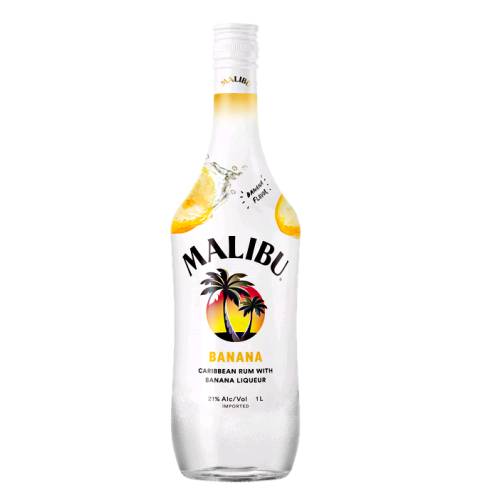 Rum Banana Malibu - Malibu banana rum offers the flavorful finish you are after for your umbrella-adorned beverages.