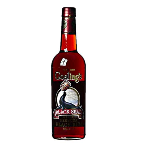 Rum Black Goslings - Goslings Black Seal Rum is a rich intricate flavour well balanced and nuanced with butterscotch vanilla and caramel and black seal includes products of both pot stills.