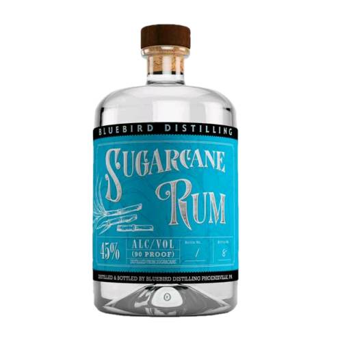 Rum Bluebird - Bluebird white rum comes from the finest sugarcane. Fermented and distilled at Bluebird it contains a special blend of sugarcane and molasses to create a one of a kind flavorful spirit.