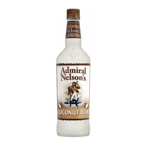 Rum Coconut Admiral Nelson - Admiral Nelson coconut rum is distilled alcoholic and made from sugarcane and coconut flavour.