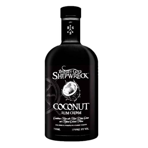 Rum Coconut Cream Brinley Shipwreck - Brinley Shipwreck coconut cream rum is a rich cream flavoured by fresh and toasted coconut and notes of nutmeg and cardamom.