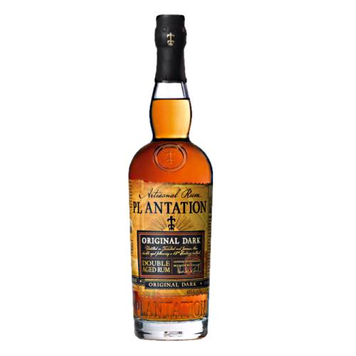 Rum Dark Plantation - Plantation Original Dark Rum which are distilled then aged in their tropical climate in the Caribbean in oak barrels under high heat before travelling.