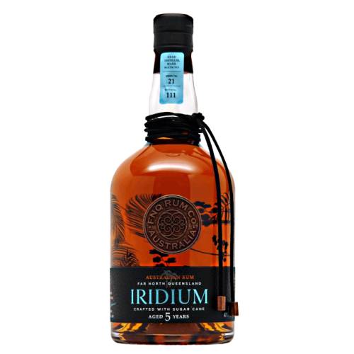 Rum Gold Amber FNQ - FNQ gold rum is fermented using locally sourced sugarcane syrup and aged for 5 years in red wine barrels.