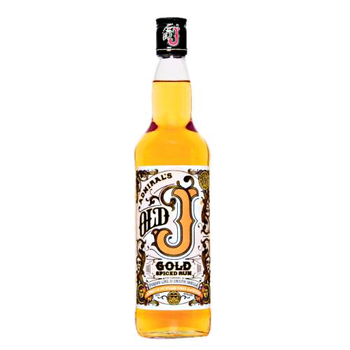 Rum Gold Amber Old J - Old J Gold Rum is pot stilled caribbean rum aged for 3 years in oak and finally blended with our special range of spices until a bright golden color.